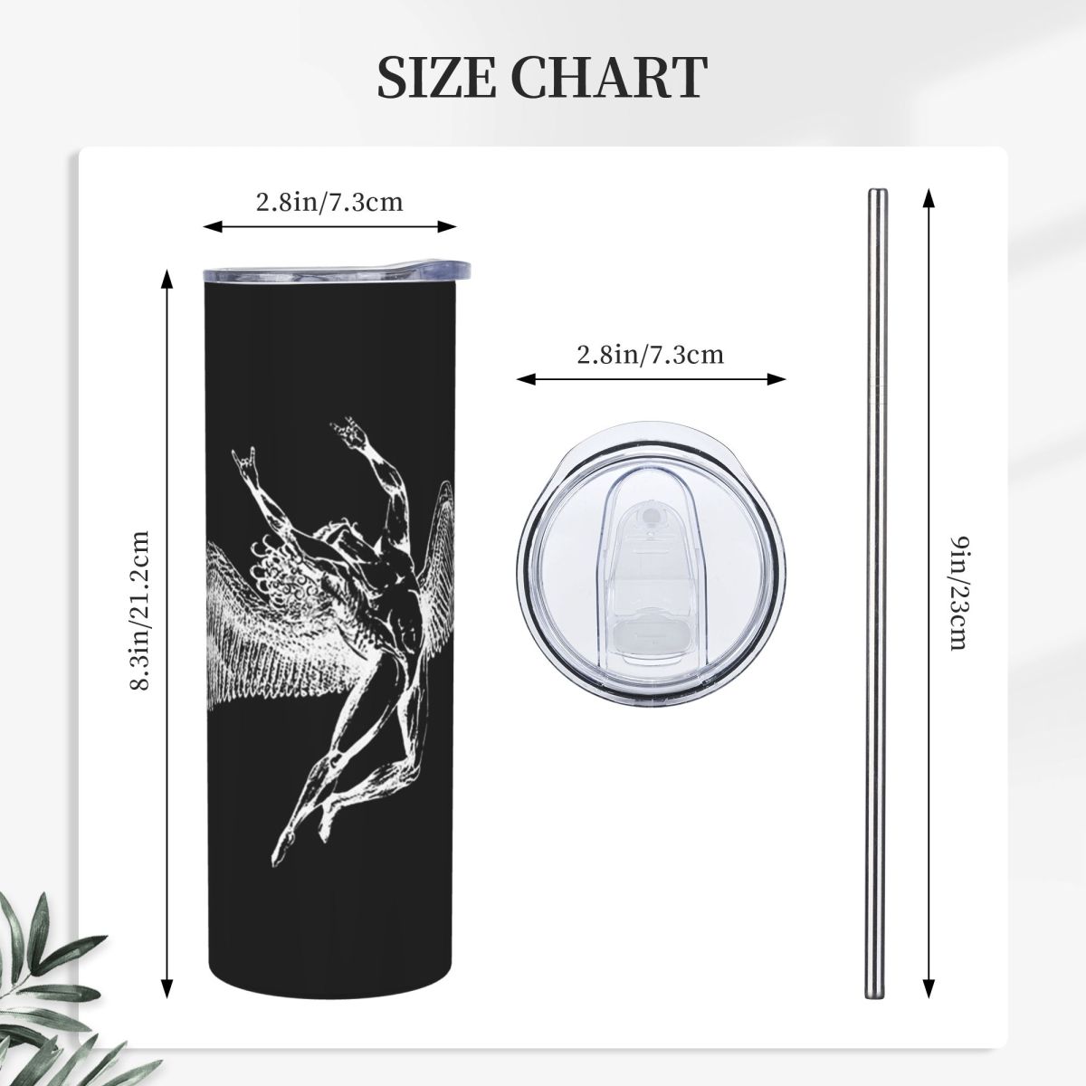 Icarus Throws The Horns - Whit - Tumbler 20Oz White reseña y precio